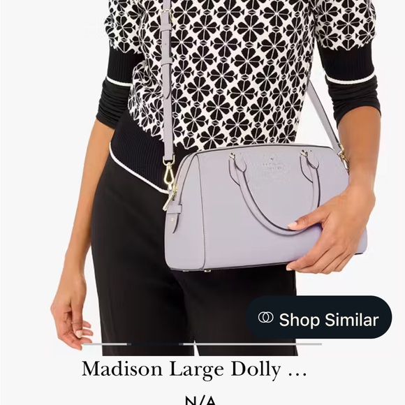 Kate Spade Madison Large Dolly Duffle Satachel Crossbody Bag in light pink - Picture 11 of 14